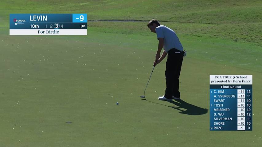 Spencer Levin makes birdie on No. 10 at PGA TOUR Q-School