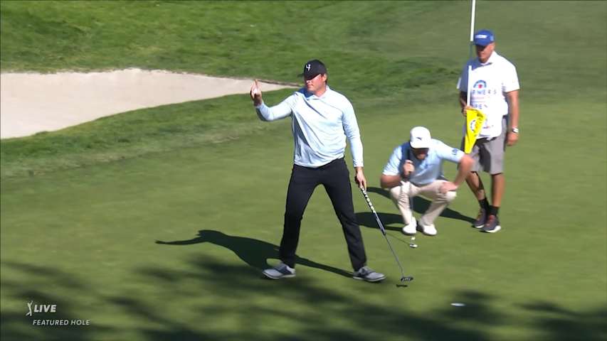 Harrison Kingsley's 202-yard tee shot curls in to 4 feet at Farmers