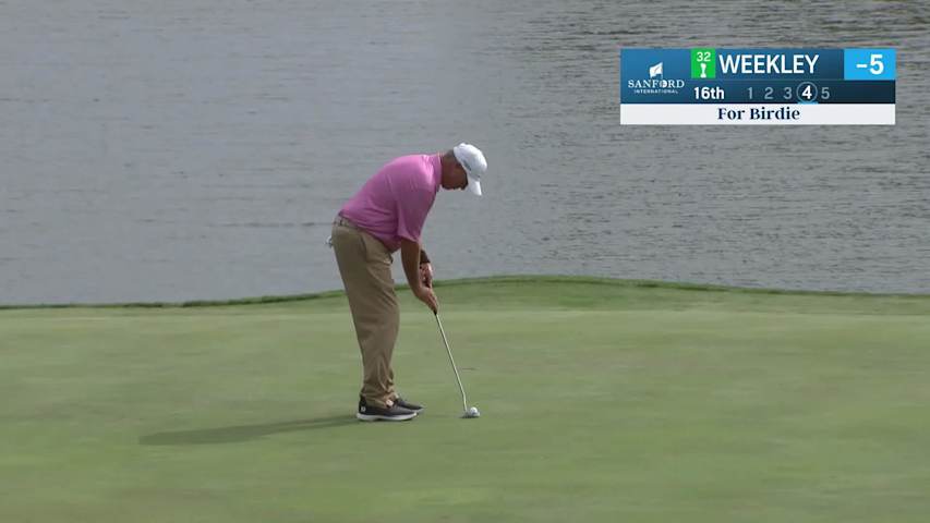 Boo Weekley makes birdie on No. 16 at Sanford International