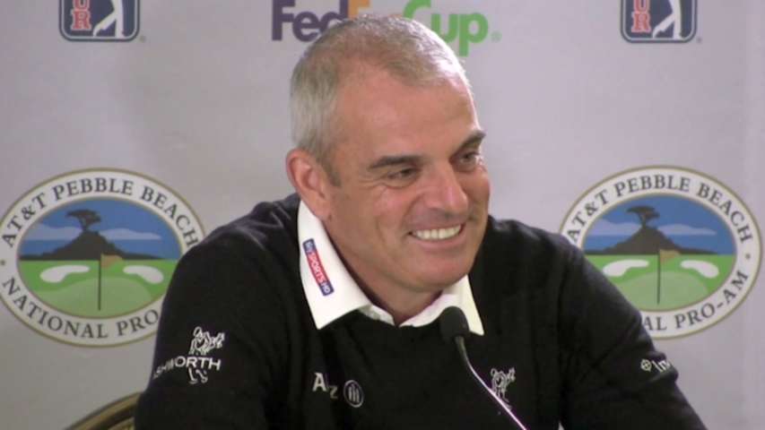 Paul McGinley news conference before AT&T Pebble Beach