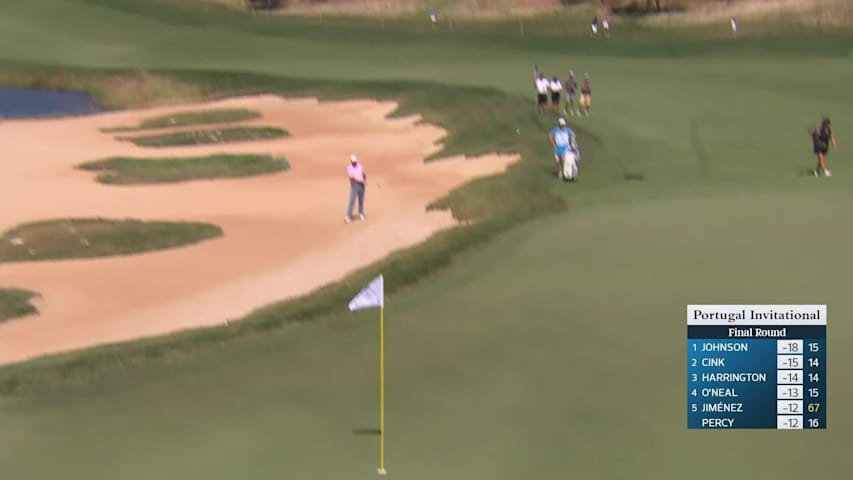 Stewart Cink makes birdie on No. 15 at Portugal Invitational