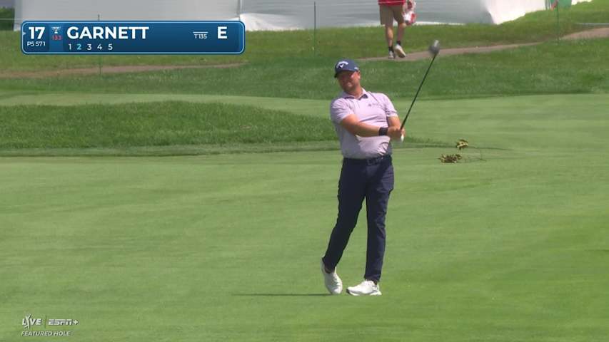 Brice Garnett makes birdie on No. 17 at Rocket Classic