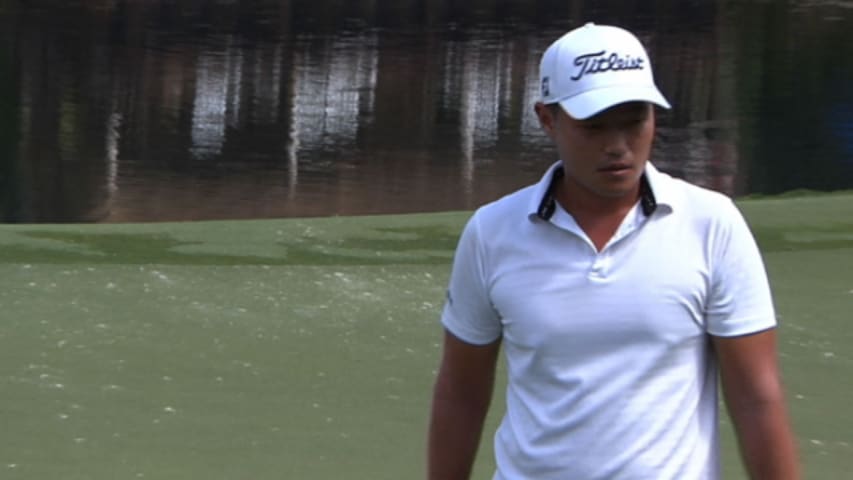 Lucas Lee birdies No. 15 at Wyndham