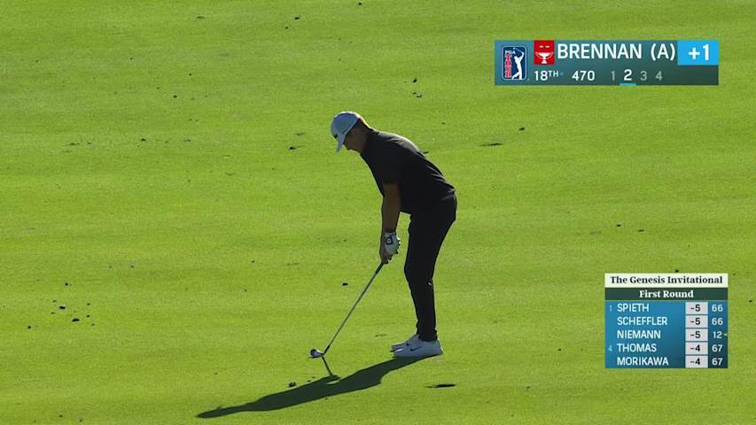 Michael Brennan's wedge to 5 feet and birdie at Genesis