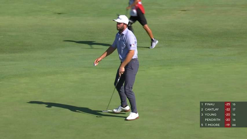 Cameron Young cards back-to-back birdies on No. 17 at Rocket Mortgage