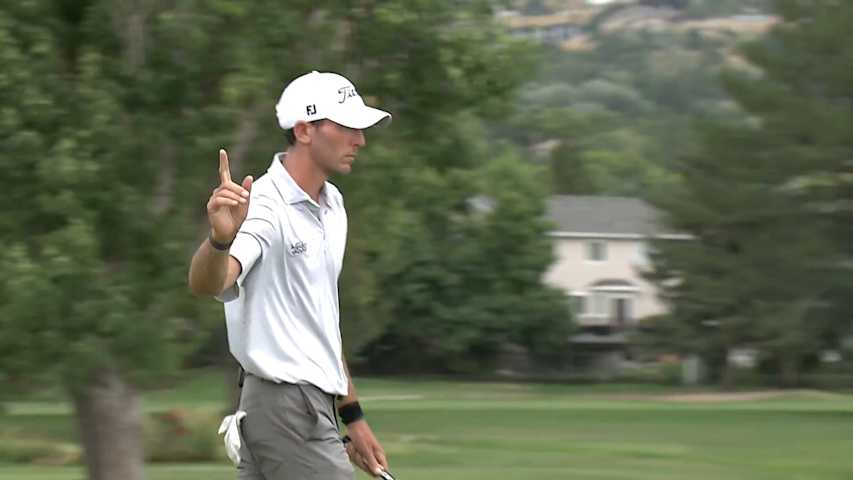 Carter Jenkins sinks 31-footer for birdie at Utah Championship