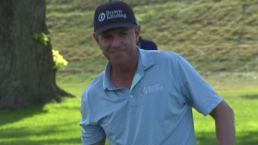 Michael Wright uses nice iron to yield eagle at Sanford International