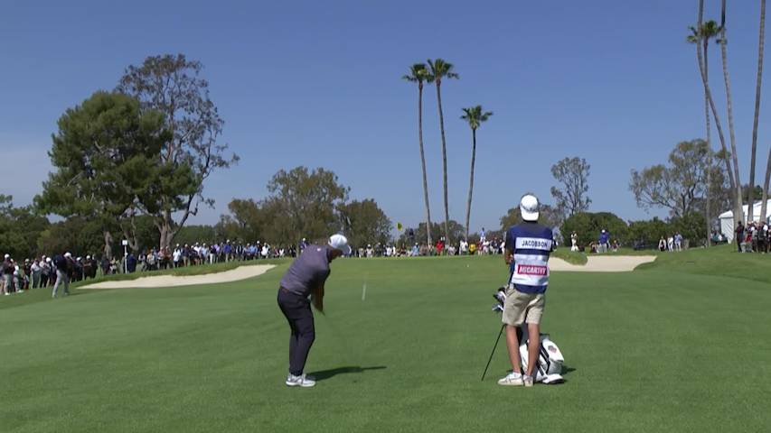 Freddie Jacobson makes birdie on No. 11 at Hoag Classic