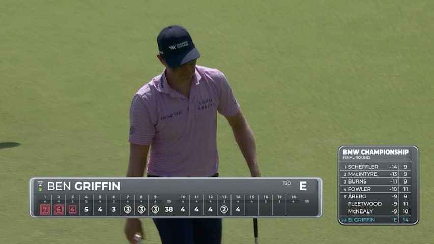 Ben Griffin makes birdie on No. 15 at BMW Championship