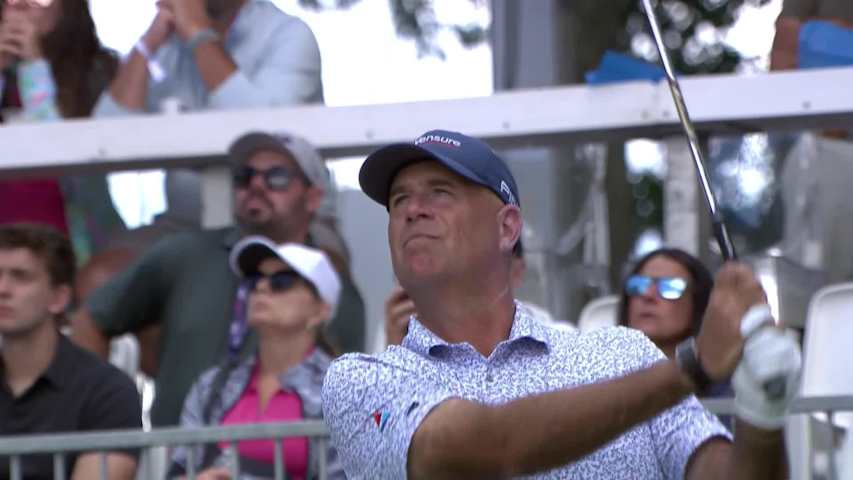 Stewart Cink makes birdie on No. 17 at The Ally Challenge