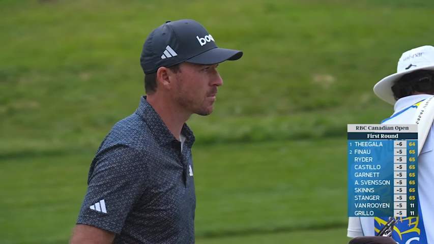 Nick Taylor's 133-yard approach sets up birdie on No. 10 at RBC Canadian
