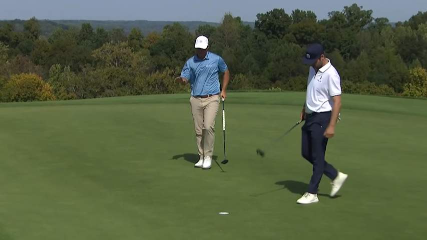 Zach Bauchou makes birdie on No. 7 at Korn Ferry Tour Champ
