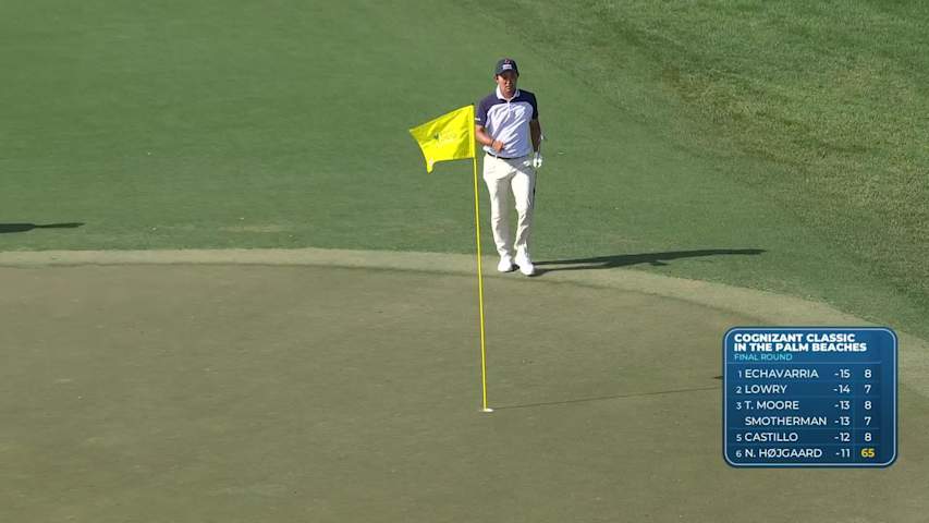 Takumi Kanaya holes out 26-foot birdie putt on No. 12 at Cognizant Classic