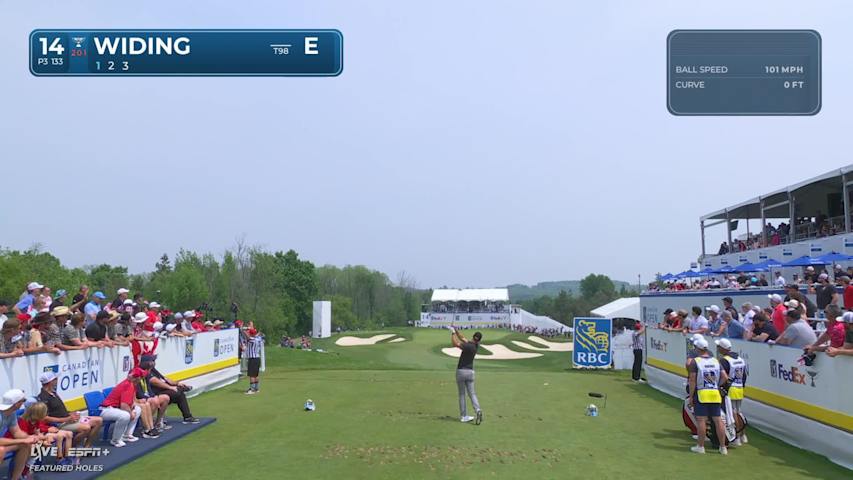 Tim Widing makes birdie on No. 14 at RBC Canadian