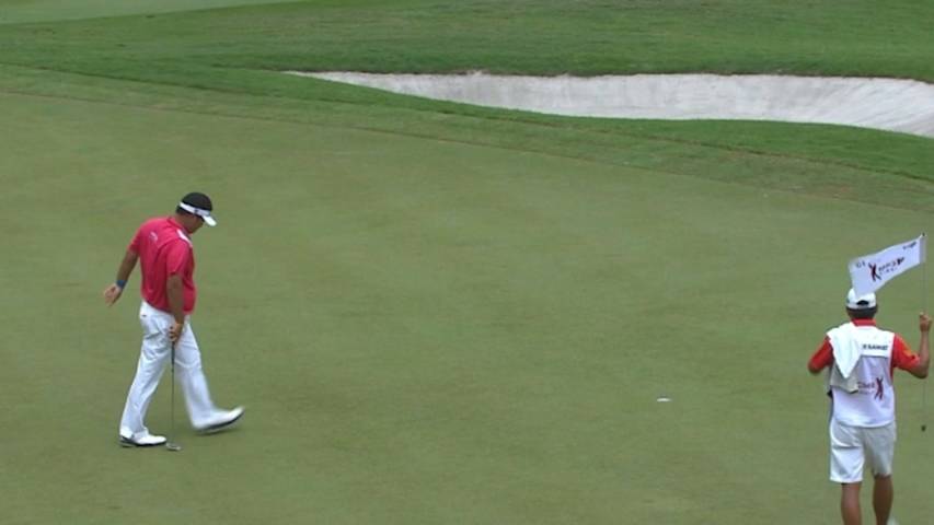 Prom Meesawat drains long birdie at CIMB