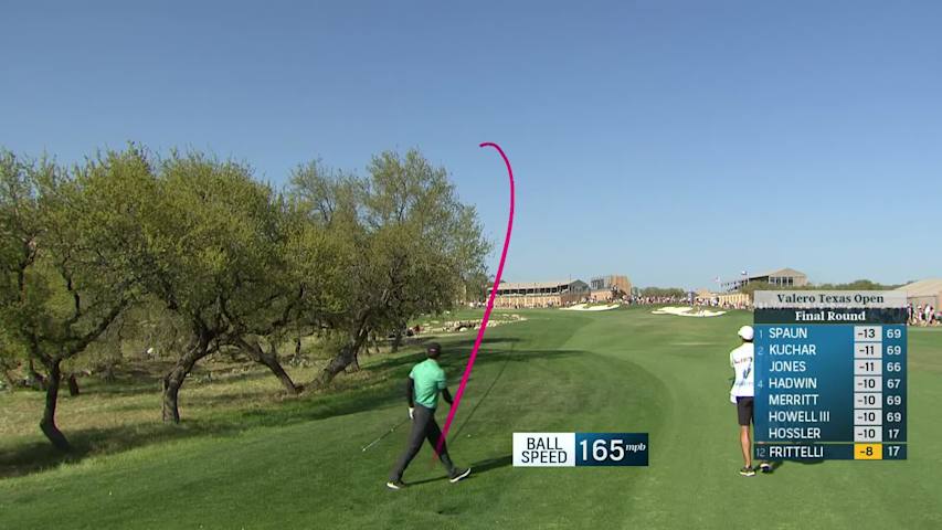 Dylan Frittelli makes birdie on No. 18 in Round 4 at Valero