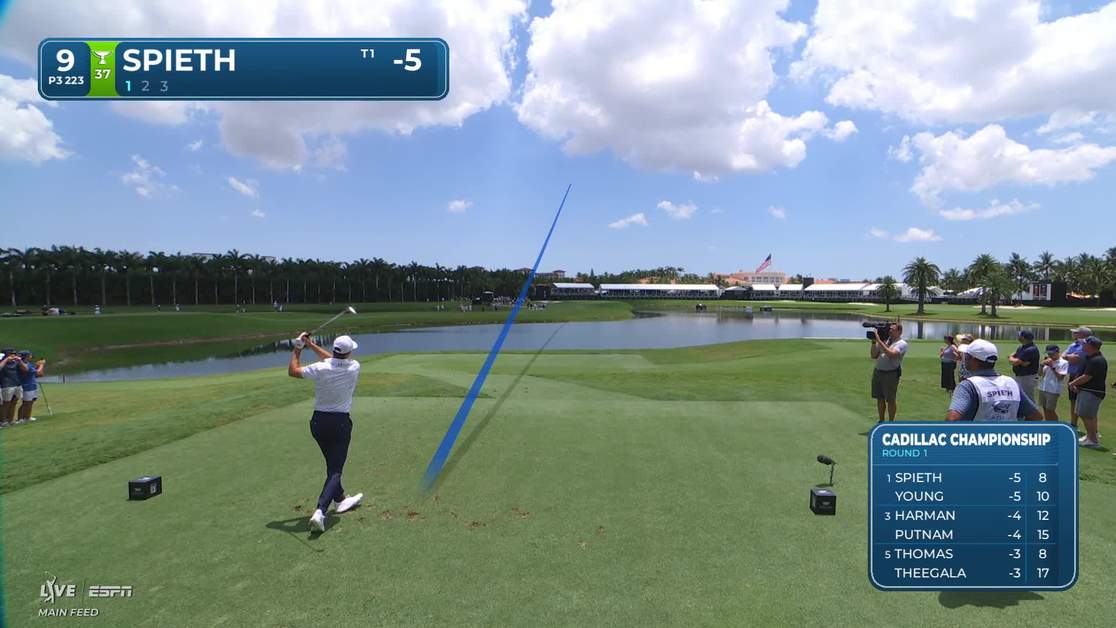 Jordan Spieth | Round 1 | 9th hole | Shot 1 | 2026 Cadillac