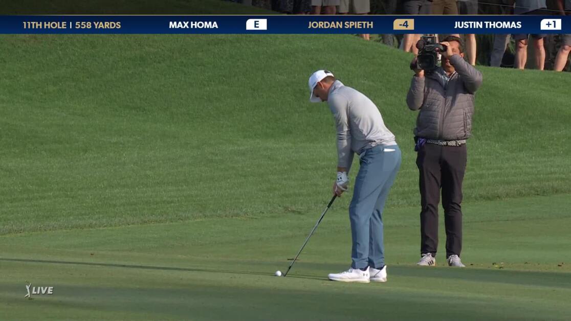 Jordan Spieth 2023 THE PLAYERS Round 2 11th hole Shot 3