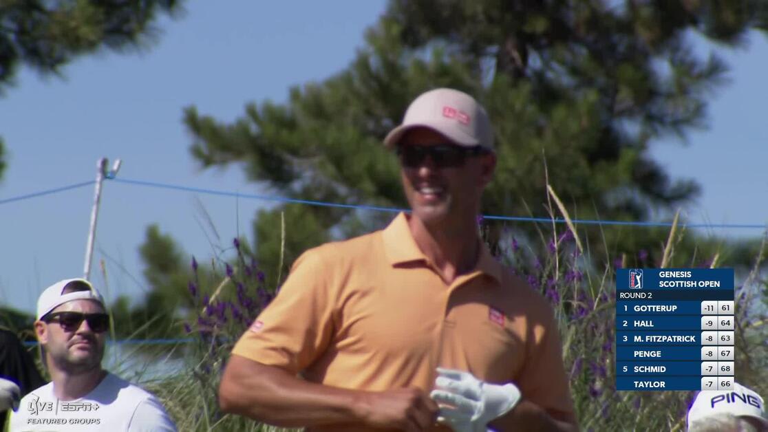 Adam Scott | Round 2 | 8th hole | Shot 1 | 2025 Genesis Scottish Open