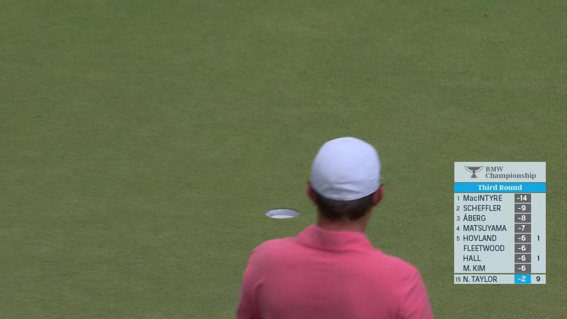 Nick Taylor | Round 3 | 10th hole | Shot 3 | 2025 BMW Championship