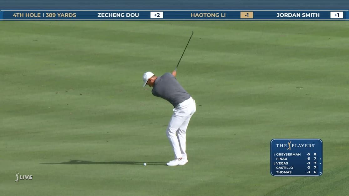 Haotong Li | Round 1 | 4th hole | Shot 2 | 2026 THE PLAYERS
