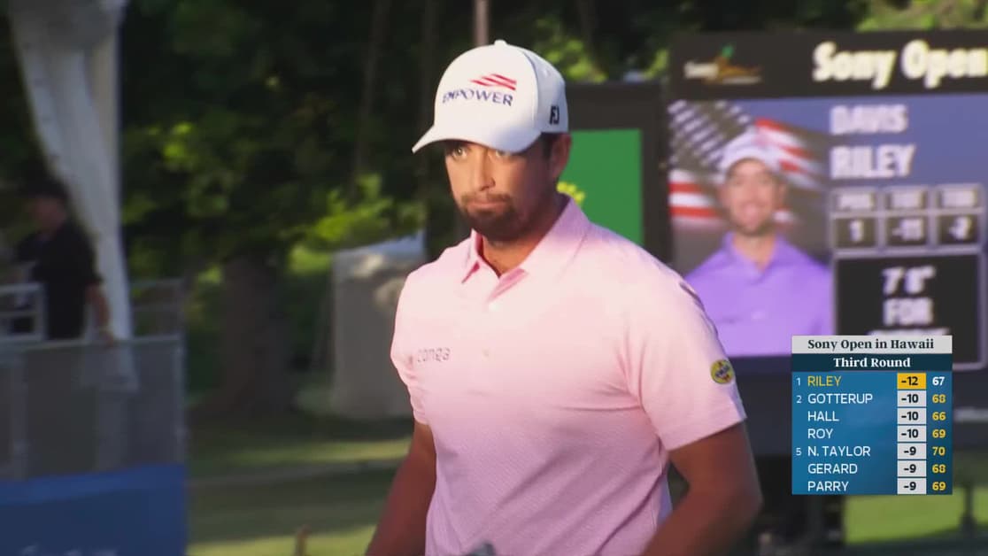 Davis Riley | Round 3 | 18th hole | Shot 4 | 2026 Sony Open