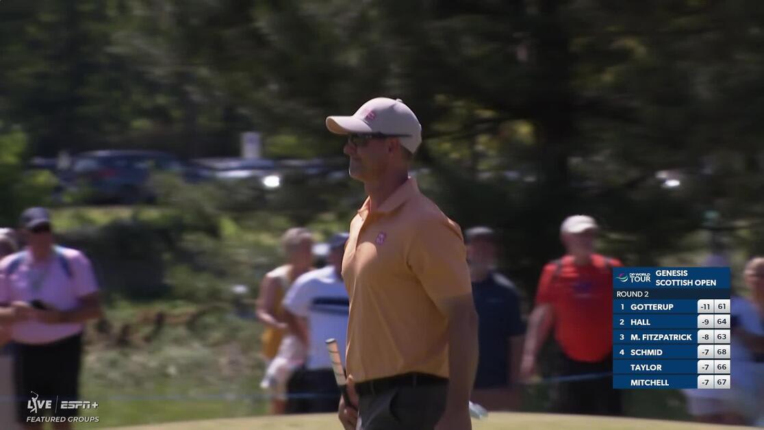 Adam Scott | Round 2 | 1st hole | Shot 4 | 2025 Genesis Scottish Open