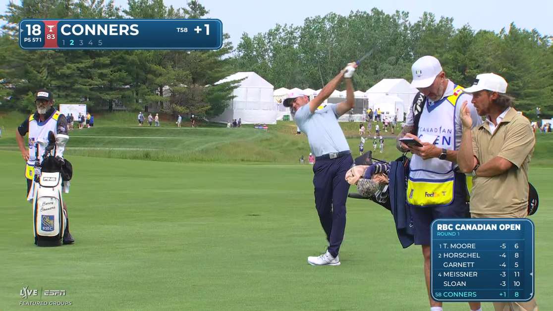 Corey Conners | Round 1 | 18th hole | Shot 2 | 2026 RBC Canadian