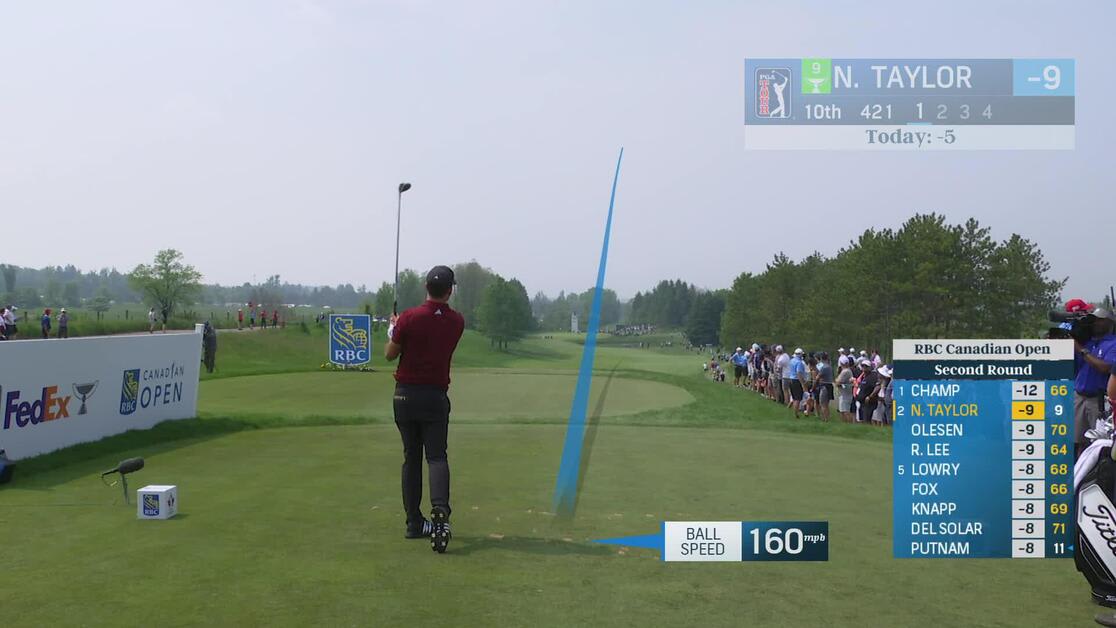 Nick Taylor | Round 2 | 10th hole | Shot 1 | 2025 RBC Canadian