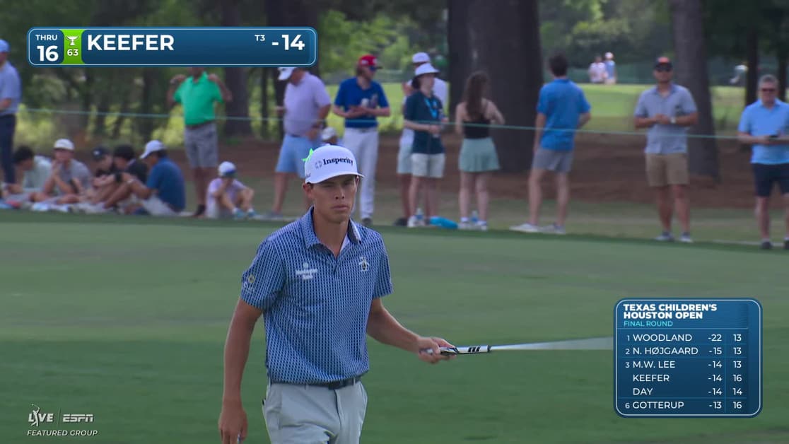 John Keefer | Round 4 | 16th hole | Shot 4 | 2026 Texas Children's