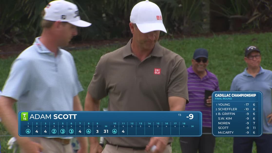 Adam Scott | Round 4 | 11th hole | Shot 4 | 2026 Cadillac