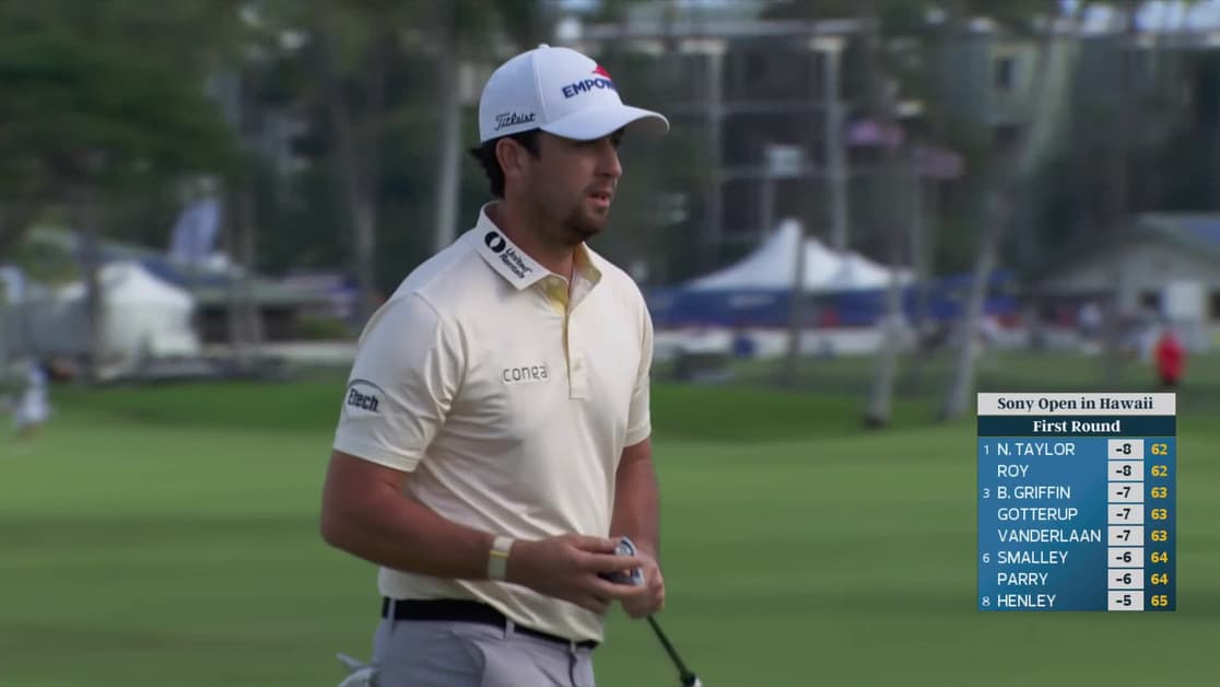 Davis Riley Bio Davis Riley | Round 1 | 1st hole | Shot 4 | 2026 Sony Open
