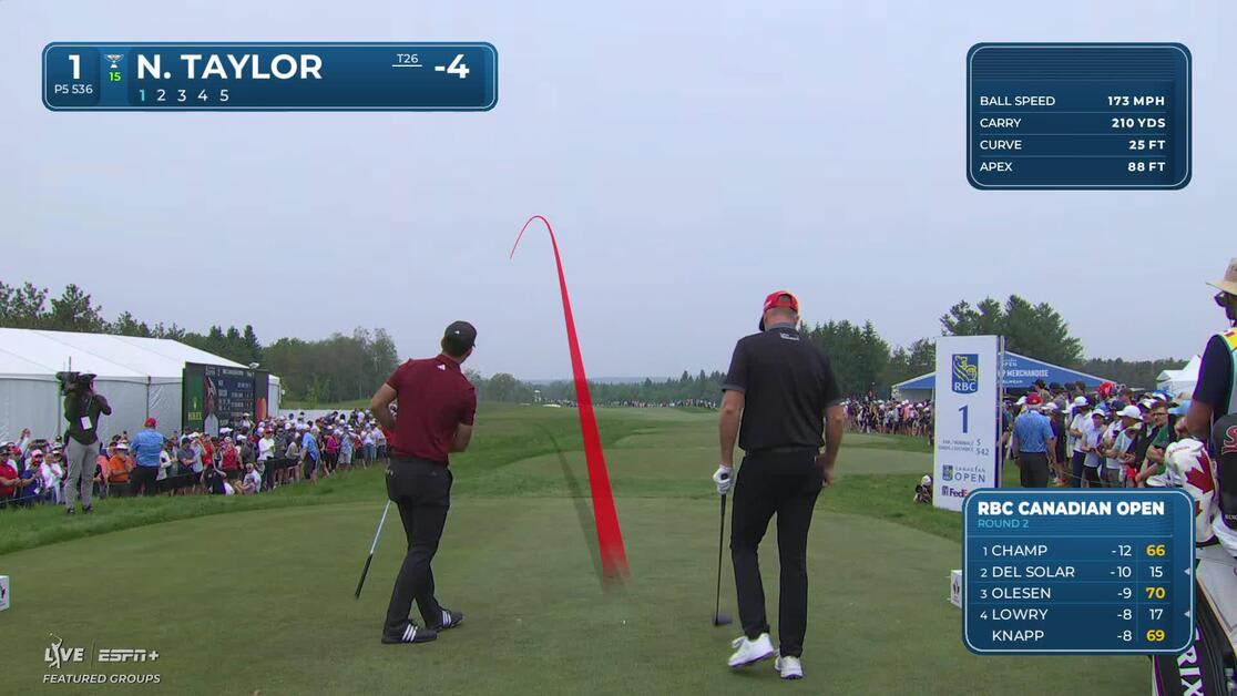 Nick Taylor | Round 2 | 1st hole | Shot 1 | 2025 RBC Canadian