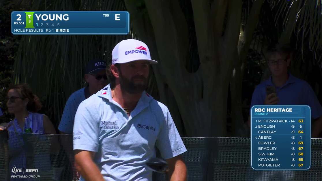 Cameron Young | Round 2 | 2nd hole | Shot 1 | 2026 RBC Heritage