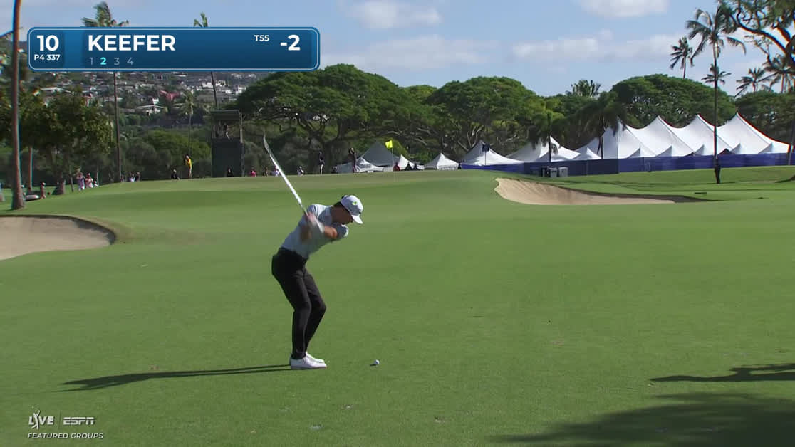 John Keefer | Round 3 | 10th hole | Shot 2 | 2026 Sony Open