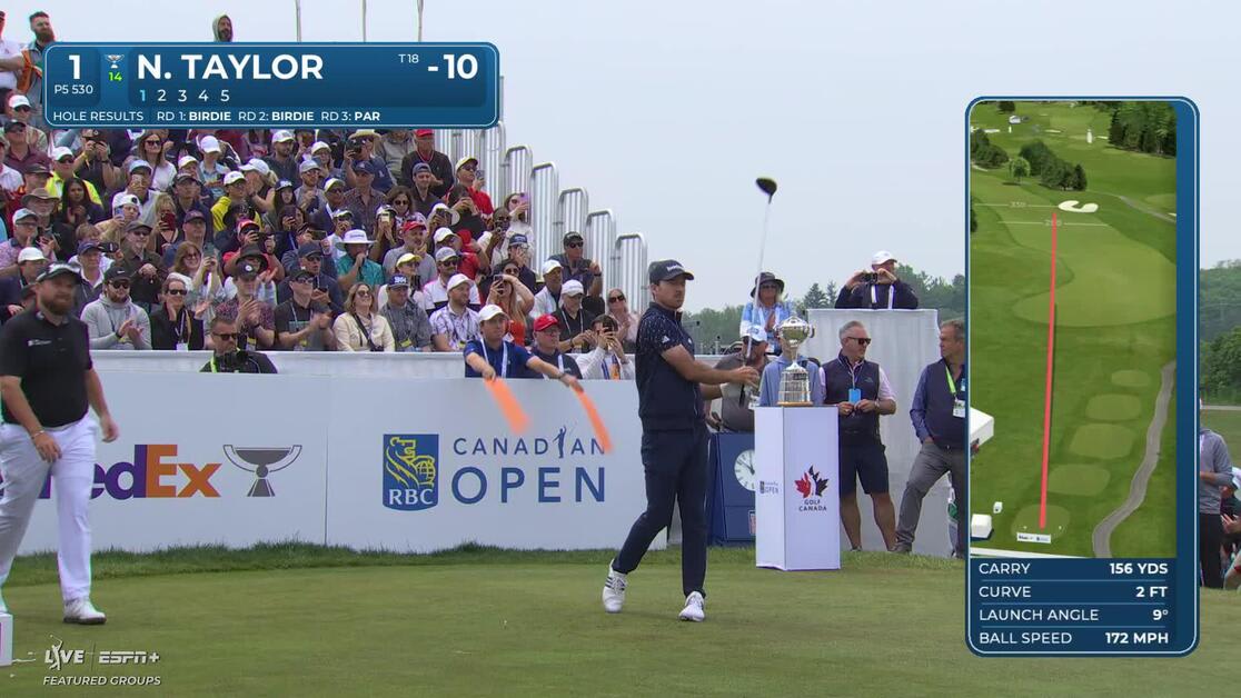 Nick Taylor | Round 4 | 1st hole | Shot 1 | 2025 RBC Canadian