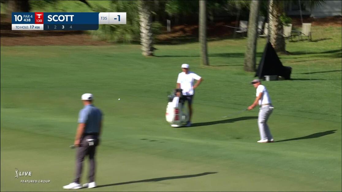Adam Scott | 2023 RBC Heritage | Round 1 | 10th hole | Shot 3