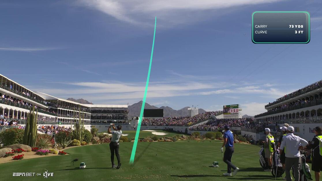 Cameron Young Round 2 16th hole Shot 1 2025 WM Phoenix Open