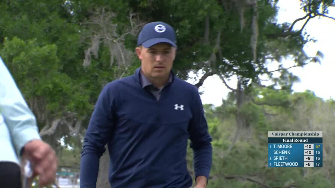 Jordan Spieth 2023 Valspar Round 4 16th hole Shot 5