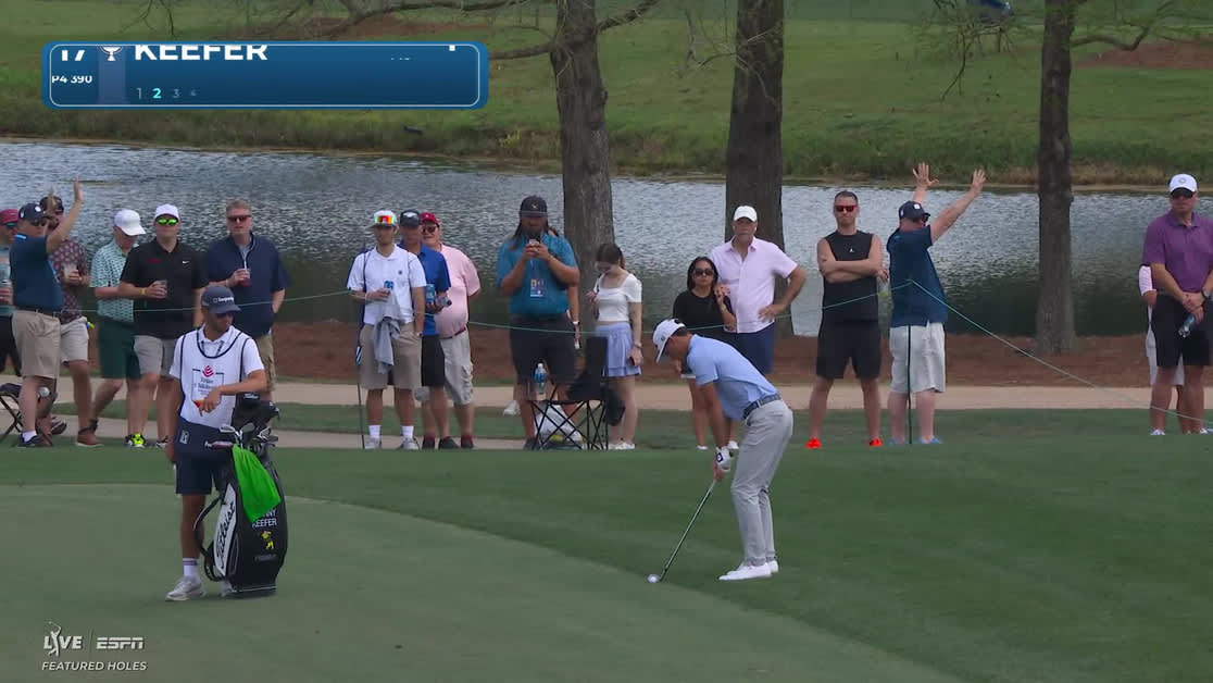 John Keefer | Round 1 | 17th hole | Shot 2 | -1 Houston Open