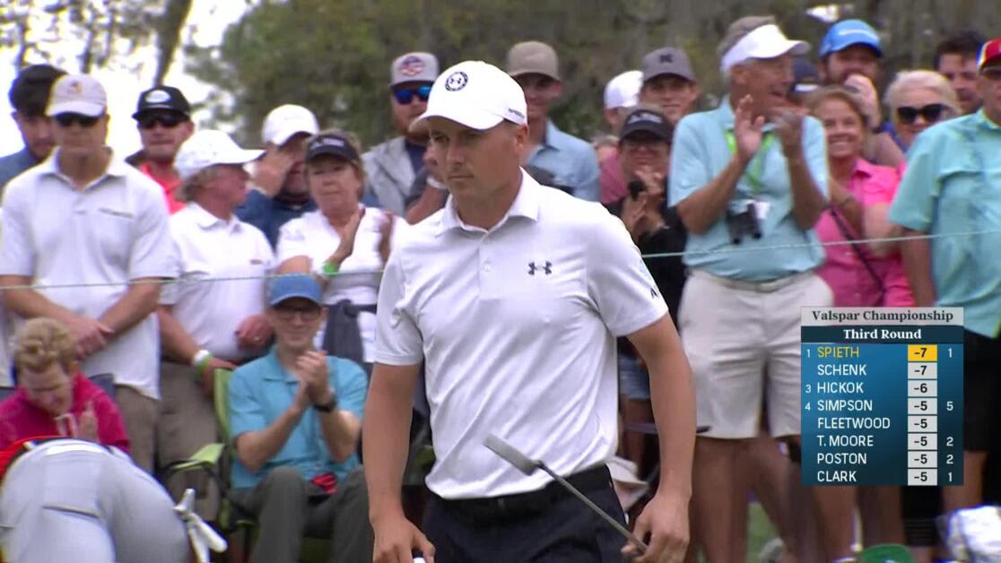 Jordan Spieth 2023 Valspar Round 3 1st hole Shot 3