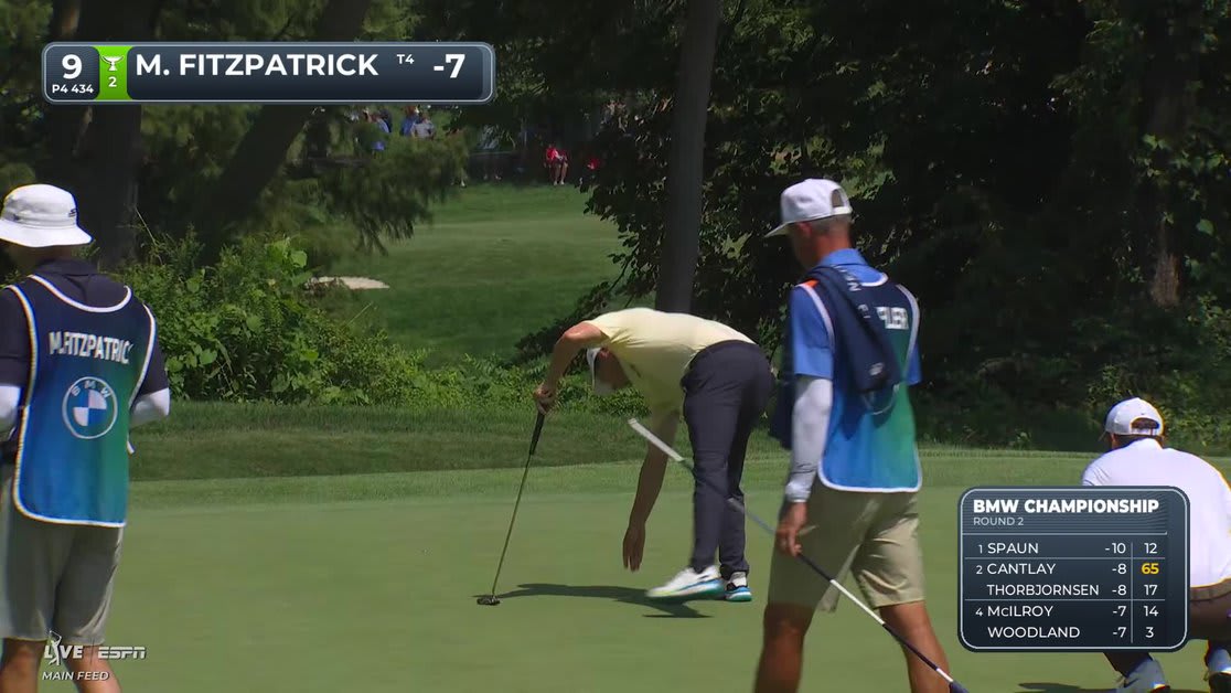 Matt Fitzpatrick | Round 2 | 9th hole | Shot 5 | 2026 BMW Championship