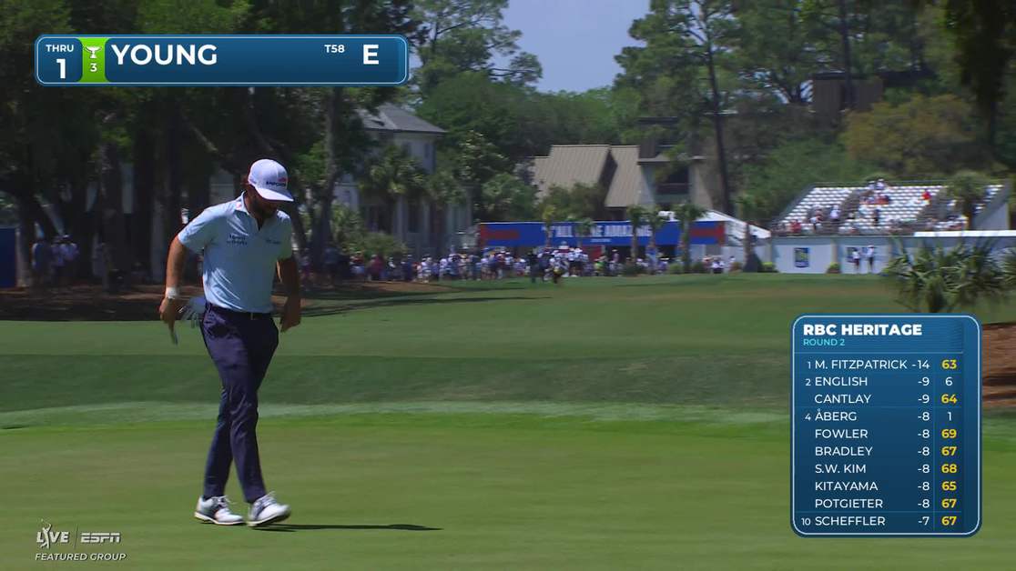 Cameron Young | Round 2 | 1st hole | Shot 4 | 2026 RBC Heritage