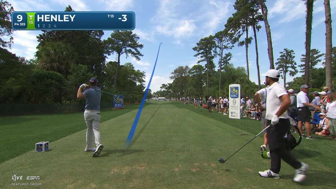 Derek Russell Rbc Russell Henley | Round 1 | 9th hole | Shot 1 | 2026 RBC Heritage