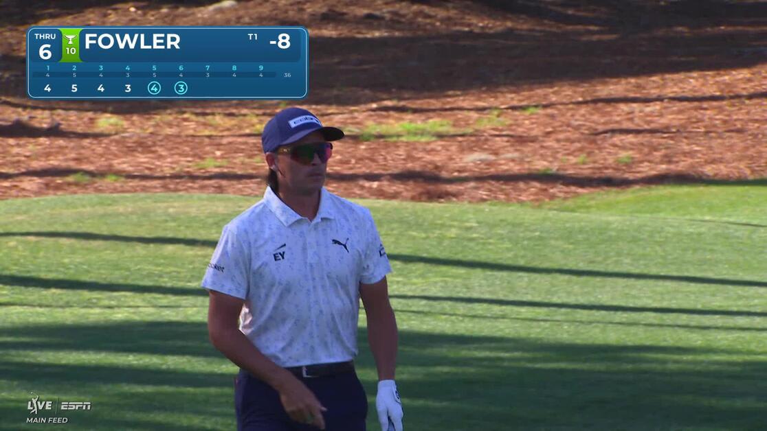 Rickie Fowler's 42-foot approach sets up birdie on No. 6 at RBC Heritage