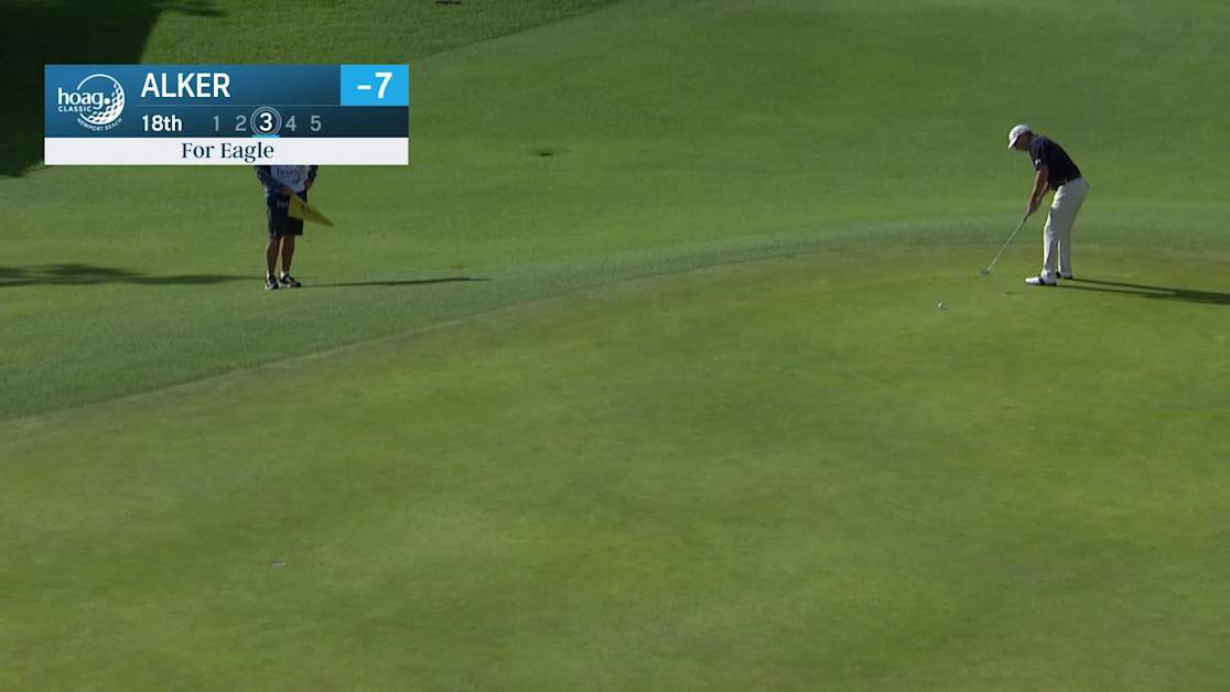 Tim Alker Steven Alker makes birdie on No. 18 at Hoag Classic