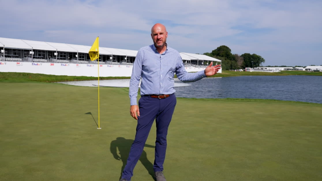 Analyzing the strategy behind the difficult 18th hole at 3M Open