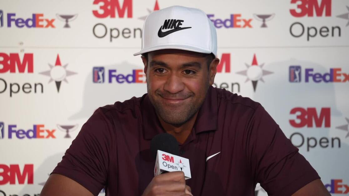 East Rising 12864 Tony Finau discusses pressure of FedExCup Playoffs