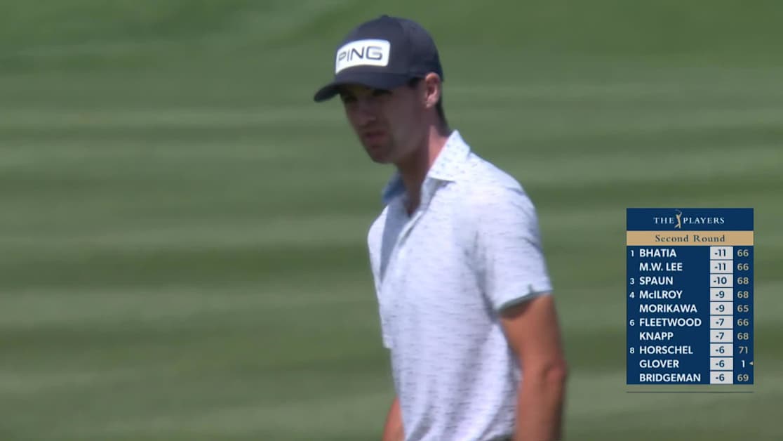 Alex Smalley one hops approach leading to birdie at THE PLAYERS