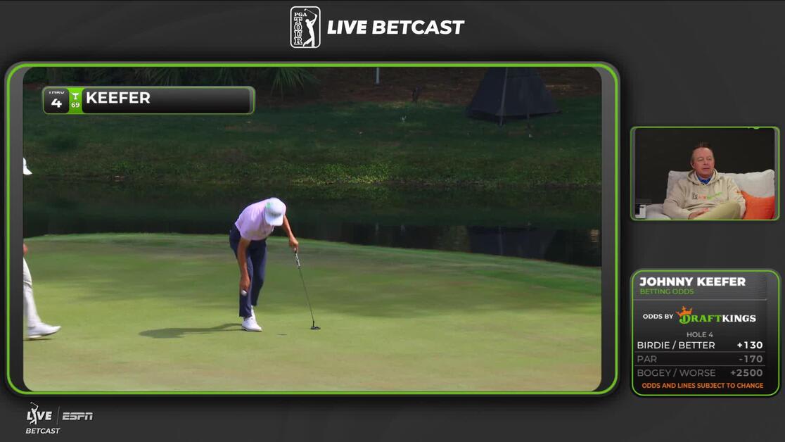 John Keefer makes birdie on No. 4 at RBC Heritage